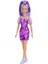Fashionistas Bebek No. 178; Minyon; Uzun Mor Saçlı; Metalik Mor Elbise; Mor Spor Ayakkabı; 3-8 Yaş Arası Hbv12 1