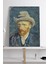 Gri Fötr Şapkalı Otoportre - Van Gogh Sanatsal Kanvas Tablo 1