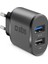2xusb-A Hızlı Seyahat Şarj Cihazı-Siyah 1
