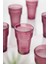 Akrilik Mürdüm Tekli Uzun Bardak & Su Meşrubat Bardağı 400 ml ( Cam Değildir ) 3