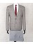 Erkek Slim Fit Sivri Yaka Gri Drop 6 Takım Elbise 1