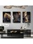Metal Çerçeveli Gerçek Camlı Tablo Fascinate 3 Lü Set 2