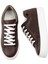 Hakiki Deri Kahverengi Sneaker Kadın Ayakkabı 4