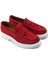 Hakiki Süet Kırmızı Loafer Kadın Ayakkabı 2