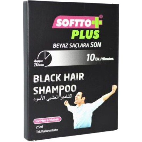 Softto Plus Anti White Hair Black Tonning 10 Minutes Shampoo Fiyatı