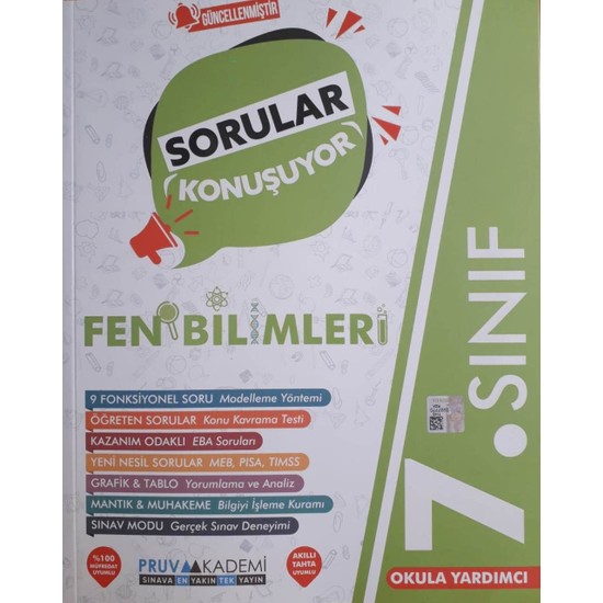 Pruva Akademi 7.sınıf Güncel Fen Bilimleri Sorular Konuşuyor Kitabı