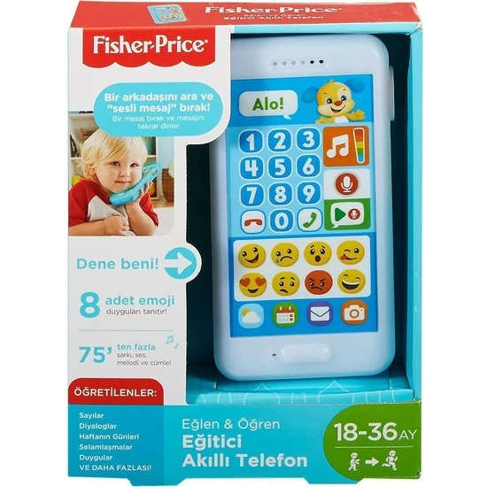 Fisher-Price FPR25 Fisher-Price® Akıllı Telefon / Türkçe / Eğlen ve Öğren