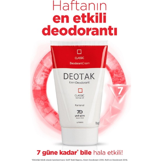 Deotak Krem Deodorant Classic 35 Ml Fiyatı Taksit Seçenekleri