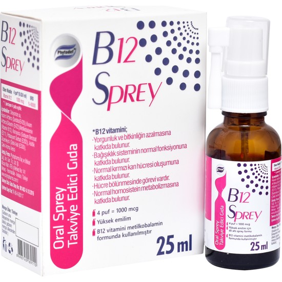 Phytodef D3 + K2 Sprey 25 ml & Vitamin B12 Sprey 25 ml Fiyatı