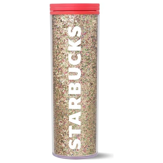 Starbucks Starbucks® Gold Simli Plastik Termos - 473 ml - 11137056