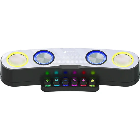 Chdn LED Işıklı Renkli Bluetooth Hoparlör Bilgisayar Ses (Yurt Dışından)