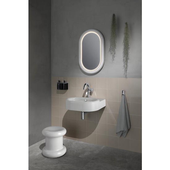 VitrA x Tom Dixon Liquid 7326B4030155 Seramik Tabure Beyaz Fiyatı