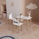 Yüceer Home Çocuk Aktivite Masa ve Çift Sandalye Özel Isimli Yaz Sil Oyun Etkinlik Çalışma Masası Montessori 1 Masa 2 Sandalye