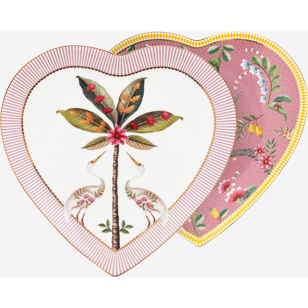 Pip Studio La Majorelle Pembe Porselen Kalpli Tabak Seti 21,5 Cm