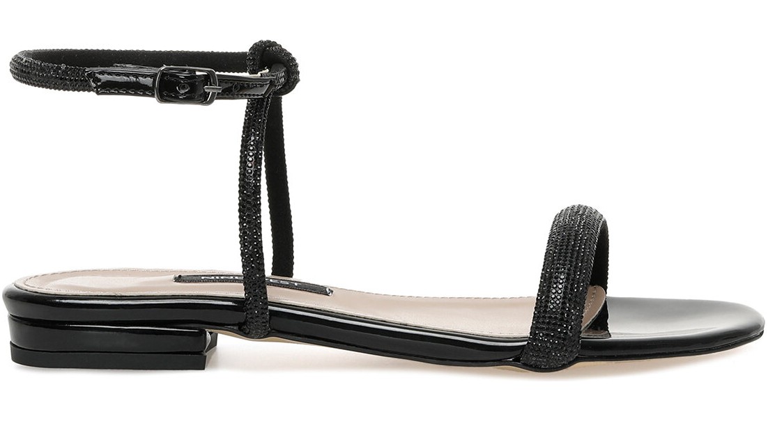 Nine West Selgen 2pr Siyah Kadın Düz Sandalet görsel 7