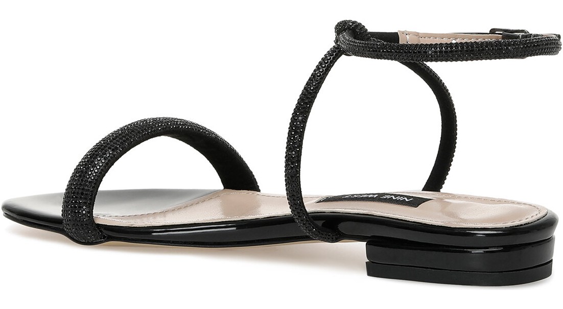 Nine West Selgen 2pr Siyah Kadın Düz Sandalet görsel 8