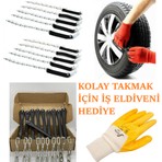 Ankanorm Kar Zinciri Yeni Nesil Tak Çıkar Kaymaz Pratik Araba Araç Lastik Zinciri Takmatik Eldiven (10 Adet)