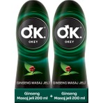 Okey Ginseng Masaj Jeli Seti 2×200 ml Özellikleriyle Rahatlatıcı Etki Sağlar