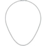 Merano Design 3 mm Beyaz Rhodium Su Yolu Kolye Zirkon Taşlı Kadınlar İçin Özel Tasarım