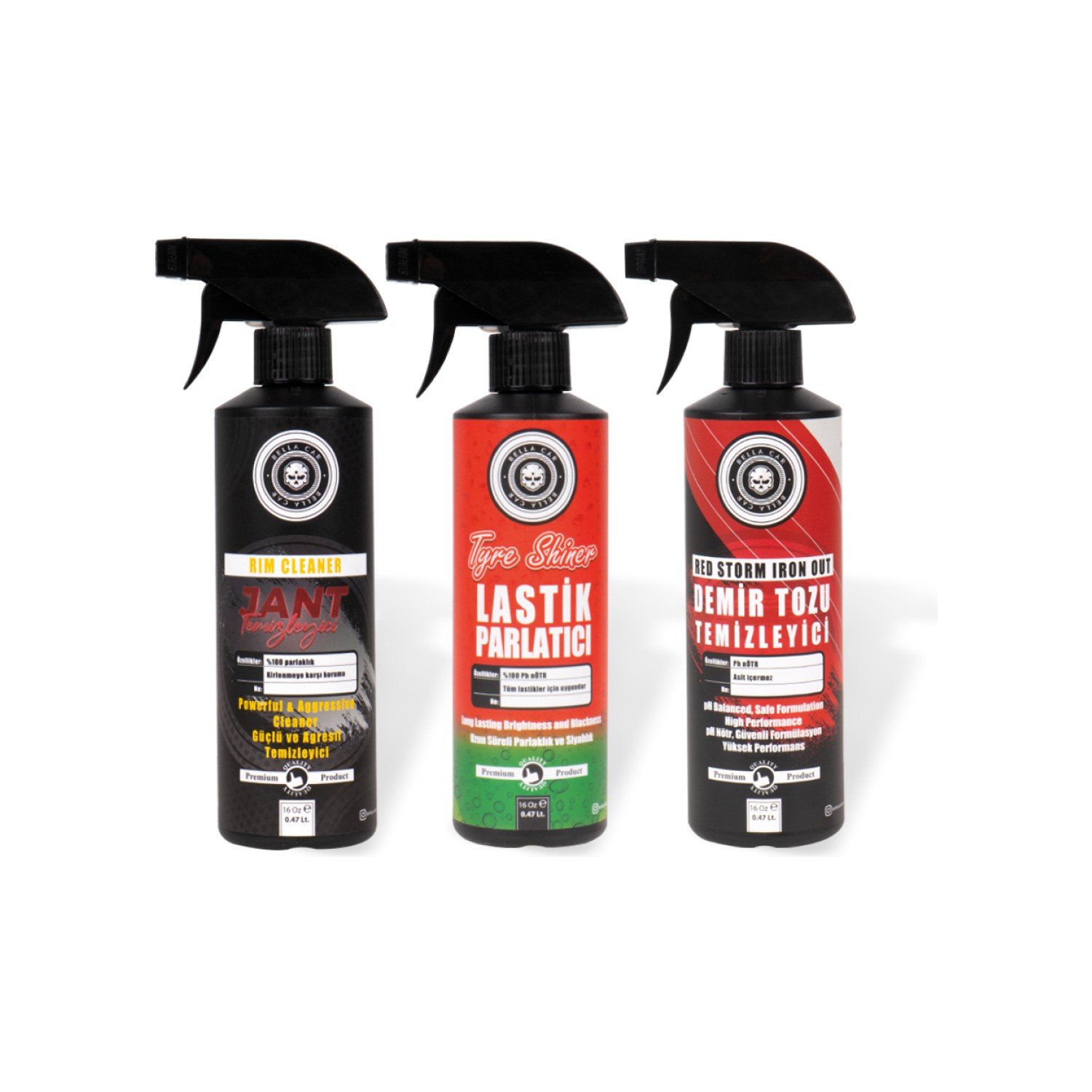 Bella Car Care Oto 3'lü Lastik, Jant ve Demir Tozu Temizliği Fiyatı