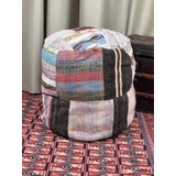 Antigues Of Anatolia NOSTALJİK KİLİM PUF ÖLÇÜ ÇAP 45 CM YÜKSEKLİK 42 CM