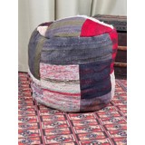 Antigues Of Anatolia NOSTALJİK KİLİM PUF ÖLÇÜ ÇAP 45 CM YÜKSEKLİK 42 CM