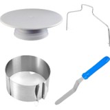 Adarya Pasta Yapım Seti Kalıp+Stand+Testere+Spatula Set