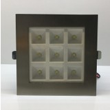 HMZ Forlife Sıva Altı Krom Kasa Beyaz Işık 6 Mercekli Kare LED Armatür