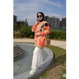 Asela Renkli Desenli Triko Kazak Tunik