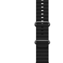 Mi7a Apple Watch Ultra Kordon 42/44/45/49 mm Uyumlu Ocean Silikon Kordon