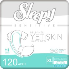 Sleepy 4'Lü Sleepy Xlarge Yetişkin Hasta Bezi 30x4 Adet (120 Adet)