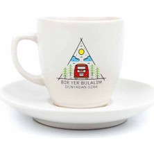 Palto Tasarım Bir Yer Bulalım Dünyadan Uzak Krem Türk Kahvesi Fincanı