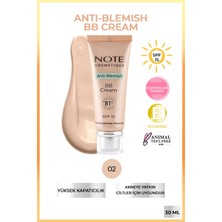 Note Anti-Blemish BB Cream 02 Akneye Yatkın Ciltler SPF 15 BB Krem