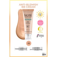 Note Anti-Blemish BB Cream 03 Akneye Yatkın Ciltler SPF 15 BB Krem