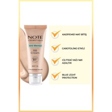 Note Anti-Blemish BB Cream 03 Akneye Yatkın Ciltler SPF 15 BB Krem