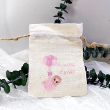 Hayaller Dükkanı 30 Adet Balonlu Bebek Baskılı Kese 9X13 cm Yenidoğan Lik