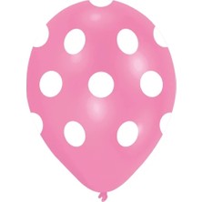 Çıtı Pıtı Store Pembe Puantiyeli Balon 10 Adet