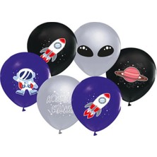 Çıtı Pıtı Store Kozmik Galaksi Baskılı 12" Balon