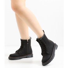 Ispartalılar 226 Günlük Bağcıklı Fermuarlı Kadın Bot Ayakkabı Postal