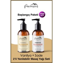 Parnassos Aromaterapi Kaşmir Etkili Yenilebilir Natural + Vanilya Doğal Masaj Yağı 150 ml Seti