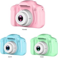 Pazariz Mini 1080P Hd Kamera Çocuklar Için Dijital Fotoğraf Makinesi 2.0 Inç Ekran 720-1080P Pembe Renk