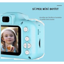 Pazariz Mavi Renk Mini 1080P Hd Kamera Çocuklar Için Dijital Fotoğraf Makinesi 2.0 Inç Ekran 720-1080P