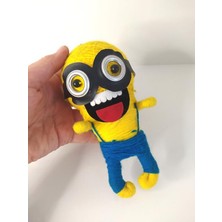 Hd Marketim Minions Örgü Keçe Minion Ilginç Anahtarlık Çanta Süsü Oyuncak Aksesuar