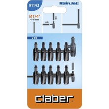 Claber Sulama Borusu Dirsek Bağlantı Aparatı 1/4'' 10'Lu Paket 91143