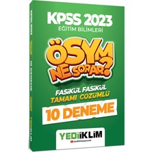 Yediiklim Yayınları KPSS 2023 Eğitim Bilimleri Sınav Bilgisi Tamamı Çözümlü 10 Fasikül Deneme Mesleki Hazırlık