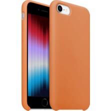 Buff iPhone Se/8/7 Rubber Fit Kılıf Light Orange