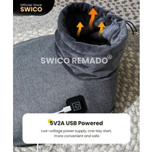 Swico Remado USB Elektrikli Ayak Isıtıcı - Gri (Yurt Dışından)