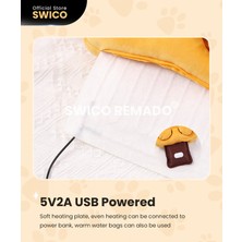 Swico Remado USB Elektrikli Ayak Isıtıcı - Pembe/beyaz (Yurt Dışından)