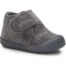 Vicco Kışlık Çocuk Bot Füme Tekstil Malzemeden Rahat Tabanlı Ev Kreş Panduf