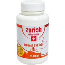 Zurich Zurich-Zurich Kediler Için Biotin Tüy Döküm Önleyici Tablet 75 Adet